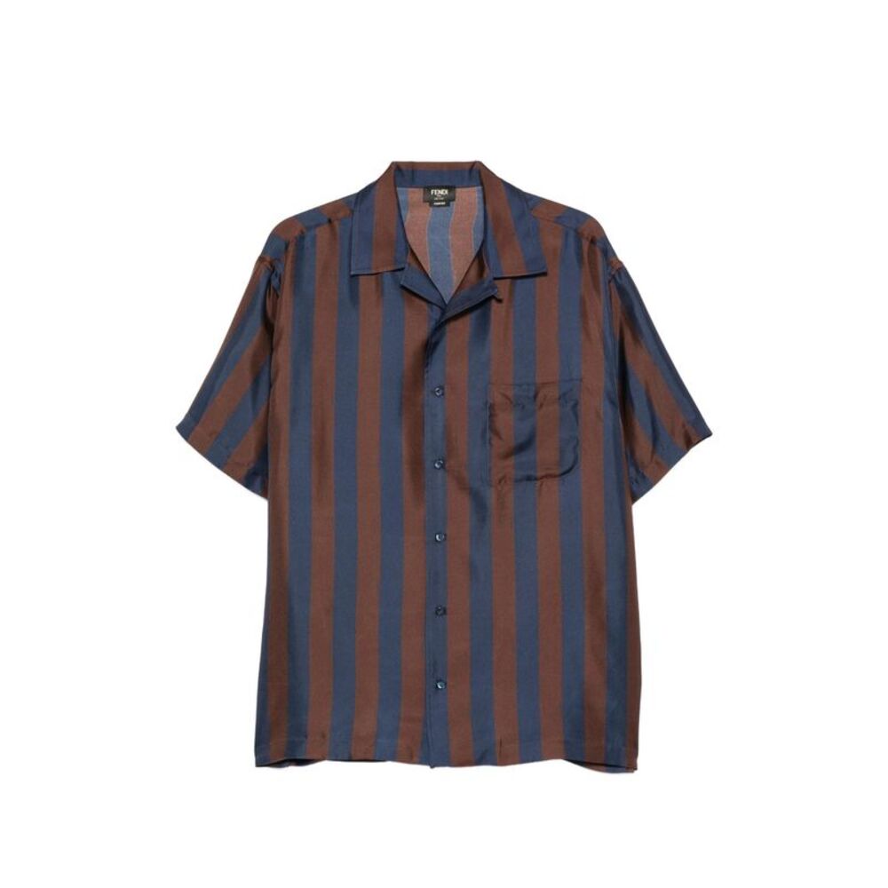 Fendi Blue Shirts Men